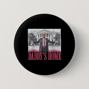 Macaron Rond 5 Cm Daddys Home Chemise Maison Blanche Trump 2024
