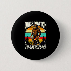 Macaron Rond 5 Cm Dadsquatch comme un papa normal mais plus squatchy