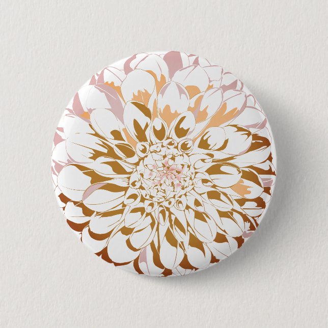 Macaron Rond 5 Cm Dahlia flower button (Devant)