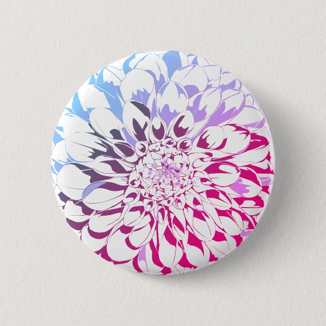 Macaron Rond 5 Cm Dahlia flower button - violet tones (Devant)