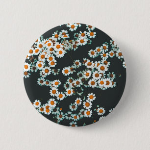 Macaron Rond 5 Cm Daisy Daisies Floral