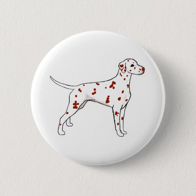 Macaron Rond 5 Cm Dalmatie (Devant)
