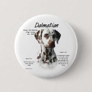 Macaron Rond 5 Cm Dalmatien (foie) Conception de l'histoire