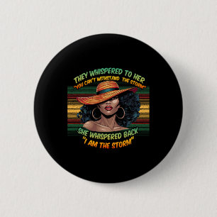 Macaron Rond 5 Cm Dames Noires Africaines Américaines Fières Histoir