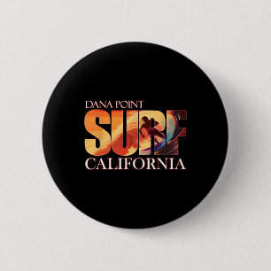Macaron Rond 5 Cm Dana Point Californie Plage Surf Pour Hommes Femme