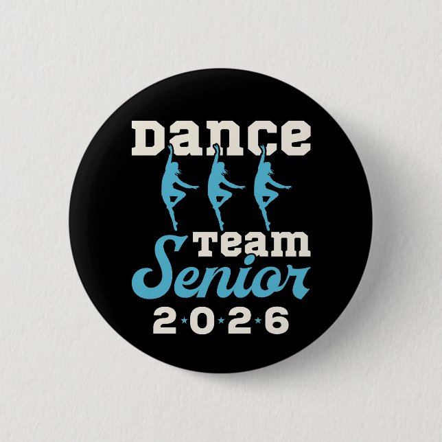Macaron Rond 5 Cm Dance Team Senior Class of 2026 (Devant)