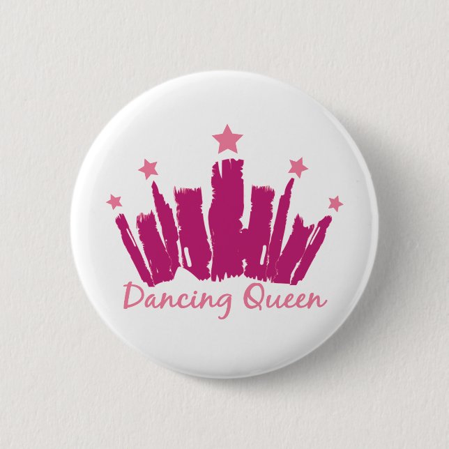 Macaron Rond 5 Cm Dancing Queen (Devant)