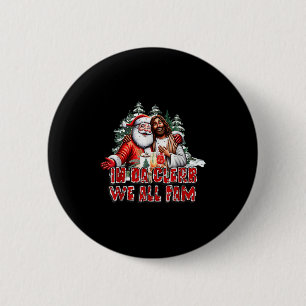 Macaron Rond 5 Cm Dans Da Clerb Nous Fam Jesus Père Noël Funny Noël