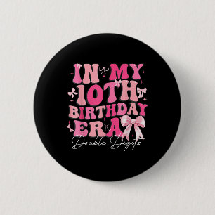 Macaron Rond 5 Cm Dans mon 10e anniversaire Era Double chiffres Coqu