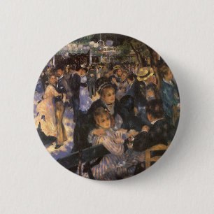 Macaron Rond 5 Cm Danse au Moulin de la Galette par Pierre Renoir