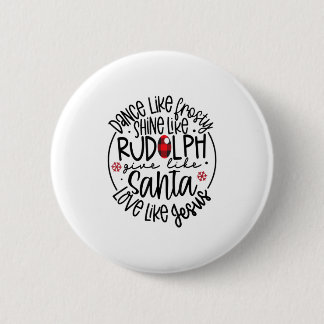 Macaron Rond 5 Cm Danse Comme Frosté Brille Comme Rudolph Lo