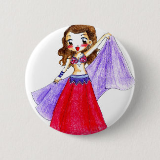 Macaron Rond 5 Cm Danse de ventre - Fatima