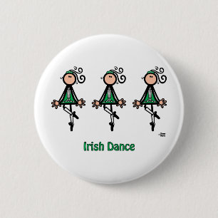 Macaron Rond 5 Cm Danse d'Irlandais