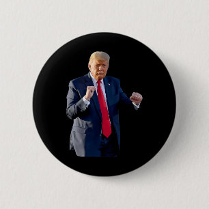 Macaron Rond 5 Cm Danse drôle de Trump Danse comme un criminel Votez