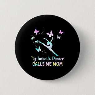 Macaron Rond 5 Cm Danse maman danseuse préférée appelle maman drôle 