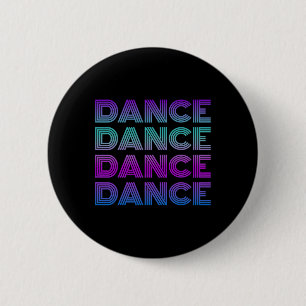 Macaron Rond 5 Cm Danse Rétro J'adore Danser Danseur Adolescent Étud