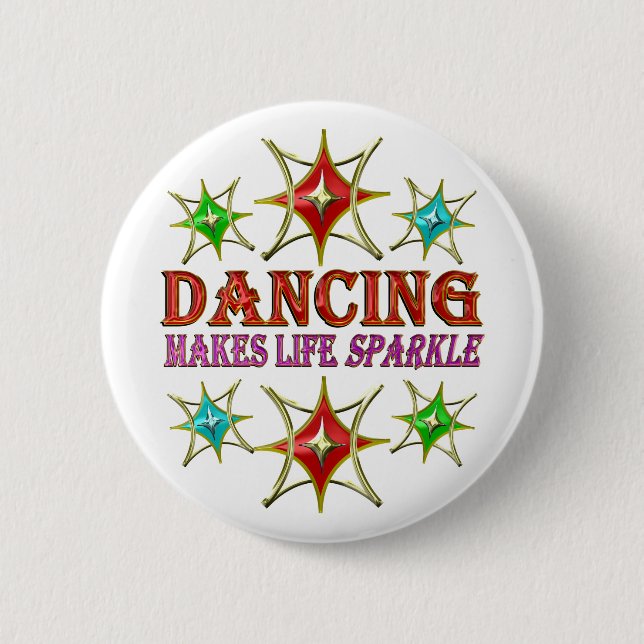 MACARON ROND 5 CM DANSER DES ÉTOILES DE FANCY (Devant)
