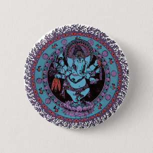 Macaron Rond 5 Cm Danseur de Ganesh