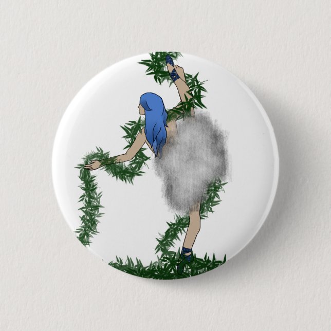 Macaron Rond 5 Cm Danseur de nature (Devant)