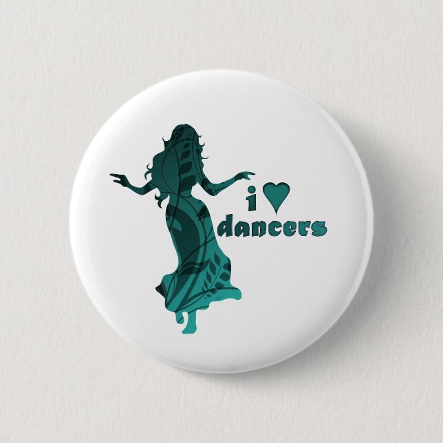 Macaron Rond 5 Cm Danseur *Tonia* (Devant)