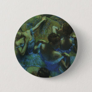 Macaron Rond 5 Cm Danseuses bleues par Edgar Degas, Impressionnisme 