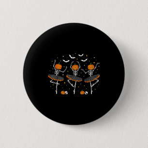 Macaron Rond 5 Cm Danseuses de ballet squelette de citrouille filles