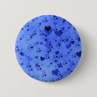Macaron Rond 5 Cm Dark Heart Bokeh Motif One
