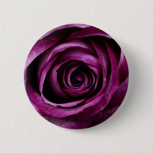 Macaron Rond 5 Cm Dark Purple Rose Button
