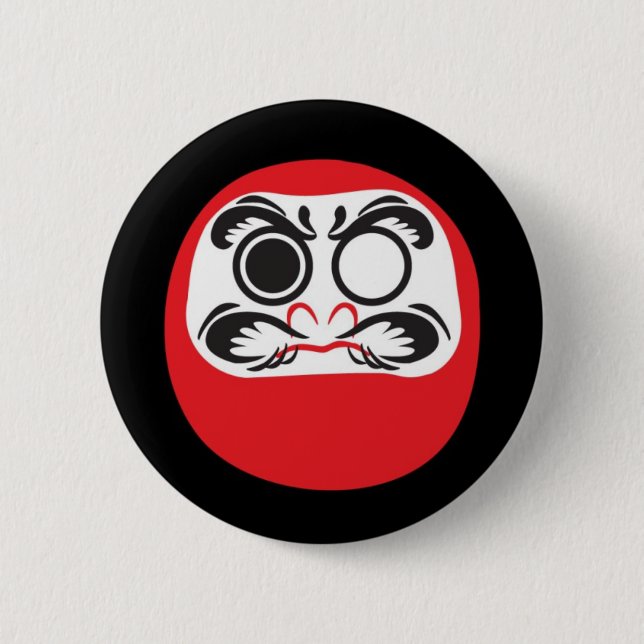 Macaron Rond 5 Cm Daruma (Devant)