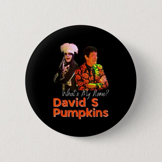 Macaron Rond 5 Cm David S Pumpkins Skeleton Funny Skit Men Clothing  (Devant)