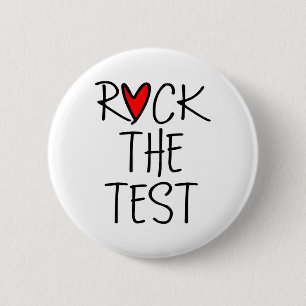 Macaron Rond 5 Cm Day Rock The Test Teacher Test Day Funny Teache