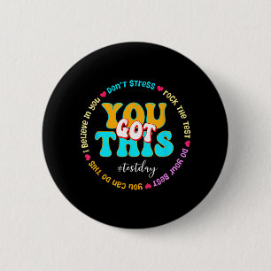 Macaron Rond 5 Cm Day Rock The Test Teacher Test Day Vous Avez Obten