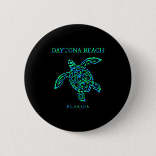Macaron Rond 5 Cm Daytona Beach Florida Sea Turtle Boys Girls Toddle