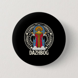 Macaron Rond 5 Cm Dazhbog Ancien Mythe Slav Paganisme Russi