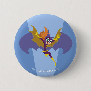 Macaron Rond 5 Cm DC Super Hero Girls Batgirl