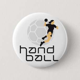 Macaron Rond 5 Cm de handball féminin