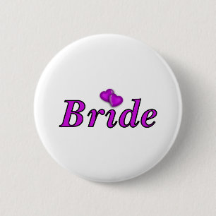 Macaron Rond 5 Cm De jeune mariée amour simplement