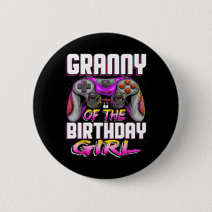 Macaron Rond 5 Cm De La Gamer Girl Matching Jeu vidéo Anniversaire