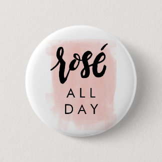 Macaron Rond 5 Cm De rosé bouton toute la journée