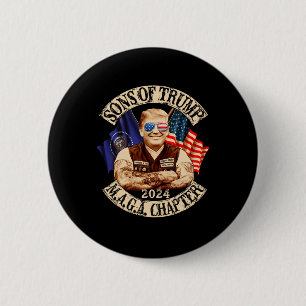 Macaron Rond 5 Cm De Trump Maga Chapitre 2024 Drôle