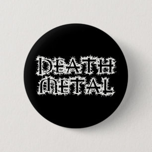 Macaron Rond 5 Cm Death Metal