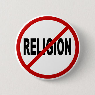 Macaron Rond 5 Cm Déclaration de signe permise par religion de /No