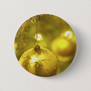 Macaron Rond 5 Cm Décoration Gold Holiday Tree