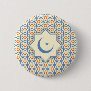 Macaron Rond 5 Cm décoration religieuse islamique décoration géométr