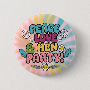 Macaron Rond 5 Cm Décorations de fête de poule hippie style années 7