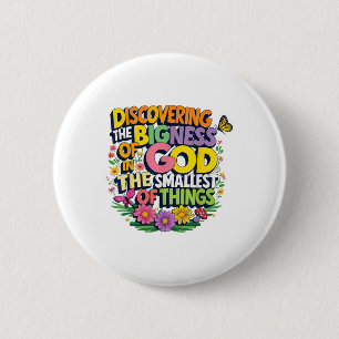 Macaron Rond 5 Cm Découverte De La Grossesse De Dieu Magnifié Vbs 20