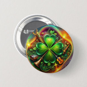 Macaron Rond 5 Cm Découvrez l'harmonie parfaite du Shamrock, de la m
