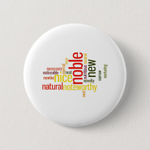 Macaron Rond 5 Cm Décrivez-vous avec les adjectifs - N