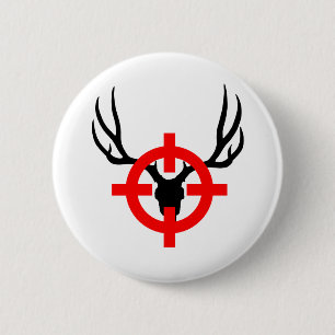 Macaron Rond 5 Cm Deer Hunter - Bullseye