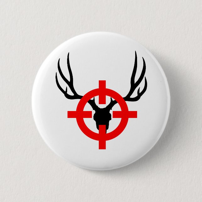 Macaron Rond 5 Cm Deer Hunter - Bullseye (Devant)